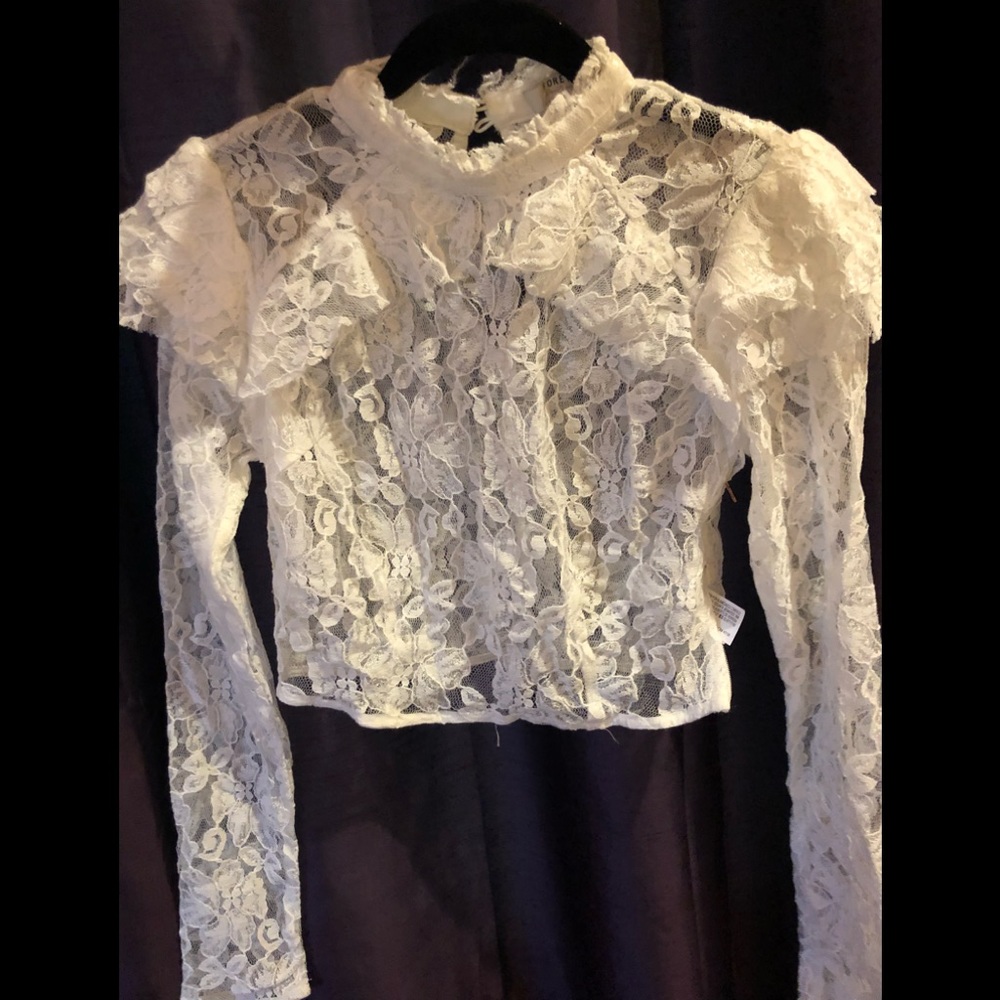 Forever 21 Lace Knit Top